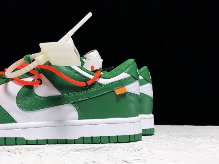 nike dunk low ofw pine green ct0856-100