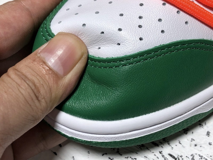 nike dunk low ofw pine green ct0856-100