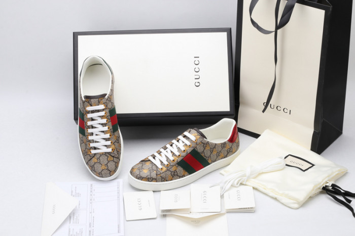 G*u*i ace embroidered low-top sneaker 548950 9n020 8465