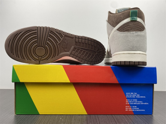 nike dunk high light chocolate - dh5348-100
