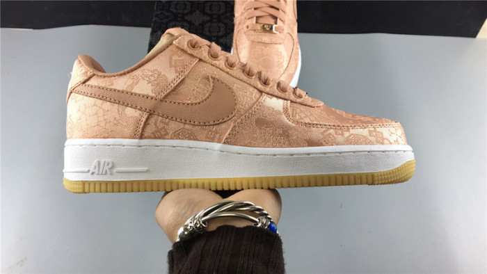 air force 1 low clot rose gold silk  cj5290-600