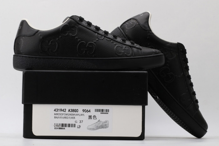 G*u*i ace embroidered low-top sneaker 431942a38g09065