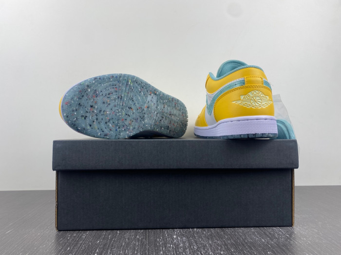 air jordan 1 low yellow white grind dx4375-800