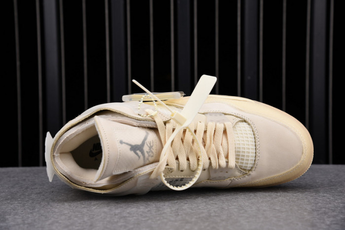 air jordan 4 retro ofw sail cv9388-100