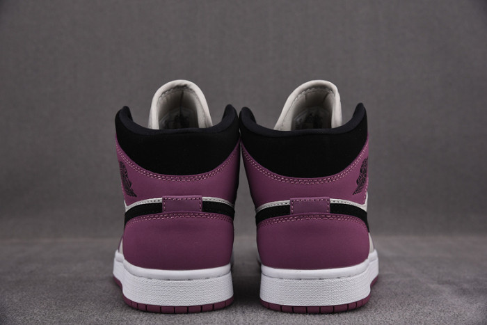 air jordan 1 mid berry white black dc7267-500