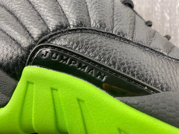 air jordan 12 black and green