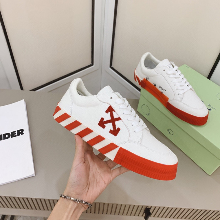 ofw calfskin vulcanized low sneakers
