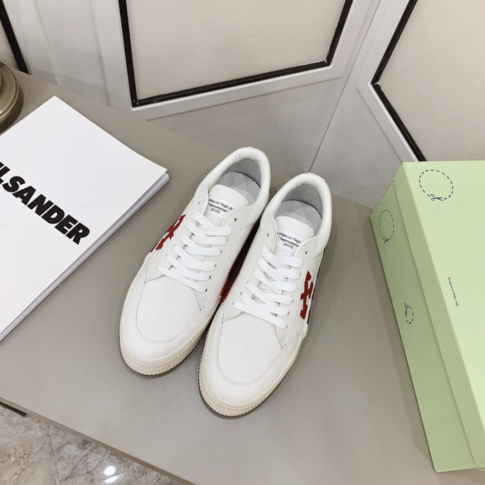 ofw calfskin vulcanized low sneakers