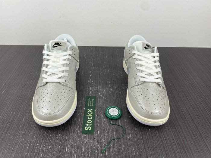 nike dunk low metallic silver - dx3197-095