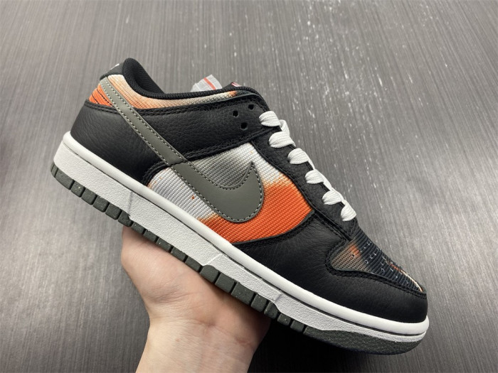 nike dunk low graffiti black red - dm0108-001