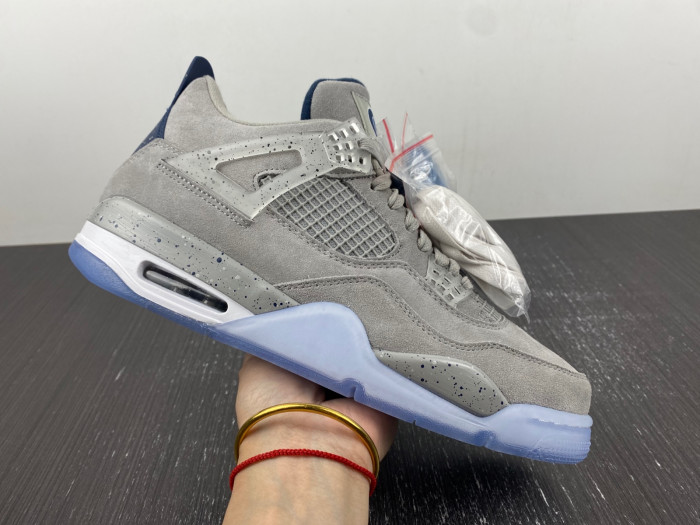 air jordan 4 retro pe grayness / white aj4-1043505