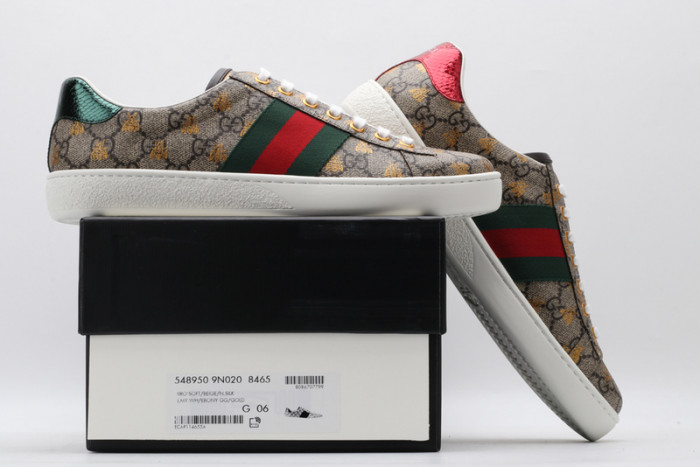 G*u*i ace embroidered low-top sneaker 548950 9n020 8465