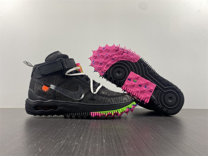 ofw x nike air force 1 mid black do6290-100
