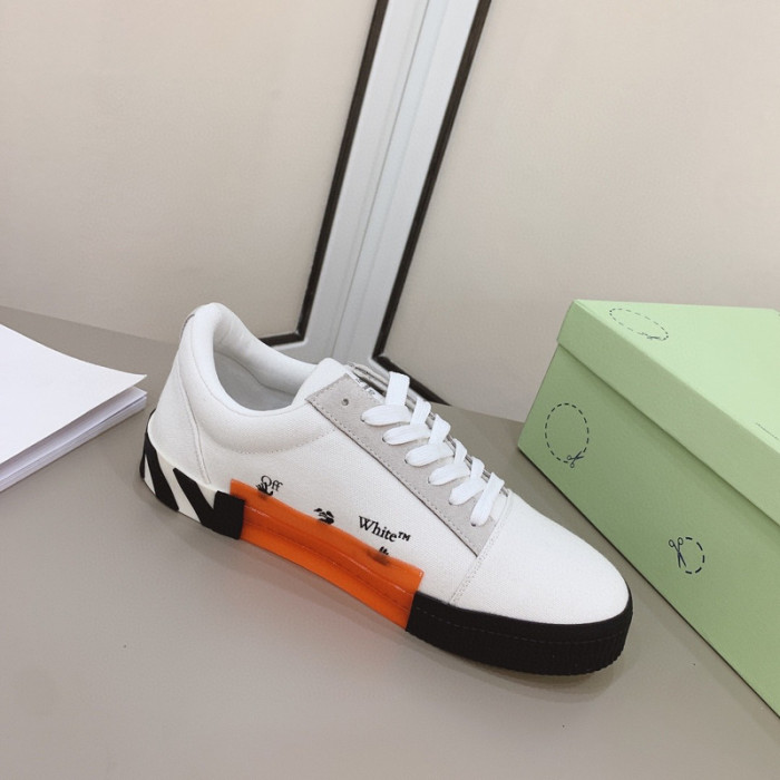 ofw calfskin vulcanized low sneakers