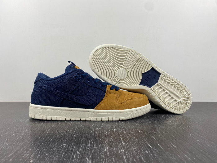 nike sb dunk low "midnight navy/ochre" dx6775-400