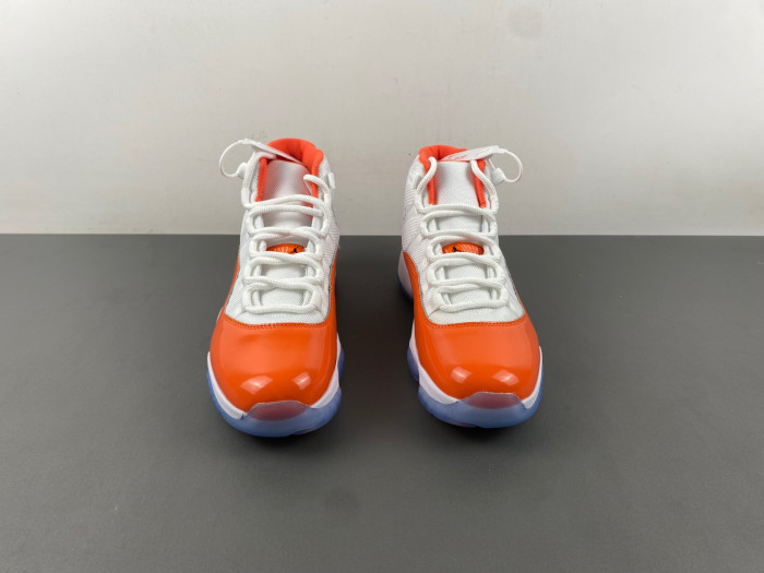 air jordan 11 retro white orange