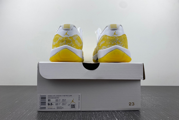 air jordan 11 low wmns “yellow snakeskin” ah7860-107