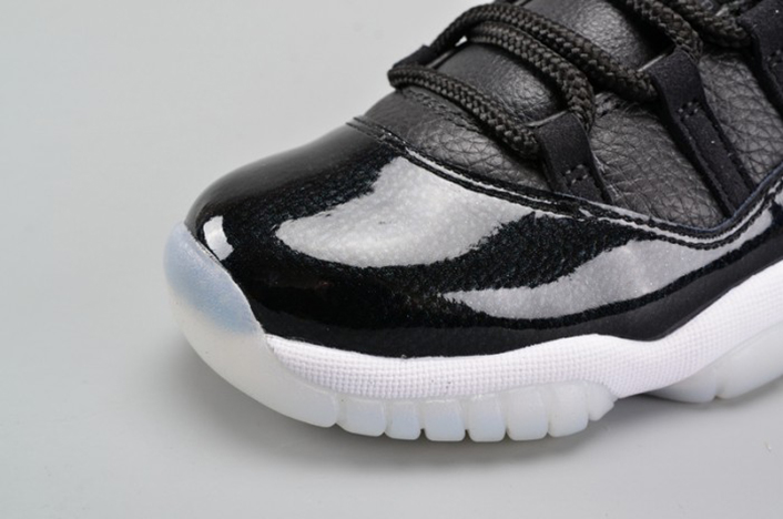 air jordan 11 retro bg (gs) "72-10" black womens 378038-002